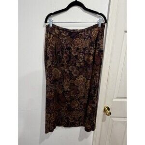 Vintage Maggie Lawrence Womens Button Up Midi Skirt Size 18/20